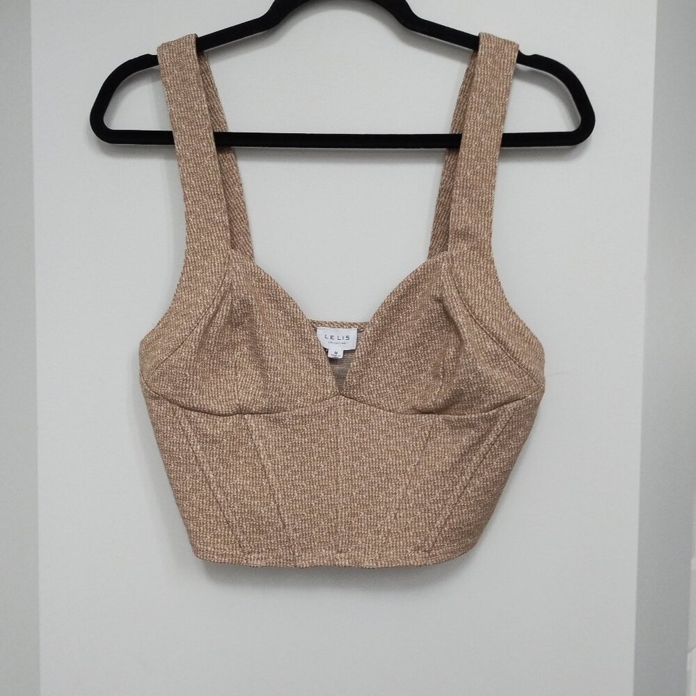 Le Lis cropped  style top with sparkle thread
